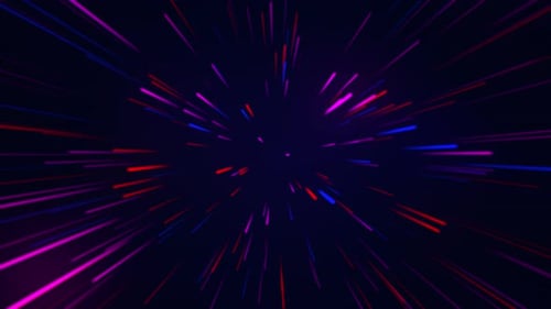 Abstract Light Trails Warp Speed Space Travel Background