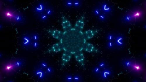 VJ Neonlichter Wave Loop 4K 01