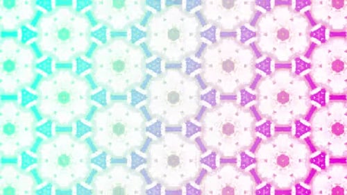 Vibrant Geometric Kaleidoscope Pattern Background Loop