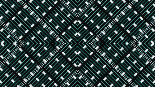 Animation cyclique simple en noir et blanc VJ Loop 02