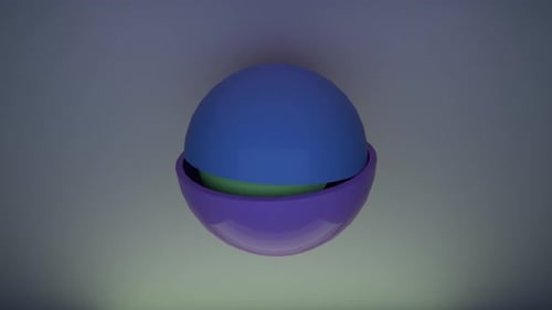 Abstract Spheres Looped Animation
