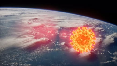 Coronavirus COVID-19 on the Earth Orbit