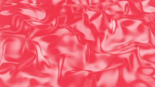 Seamless Flowing Red Silk Fabric Abstract Wave Loop