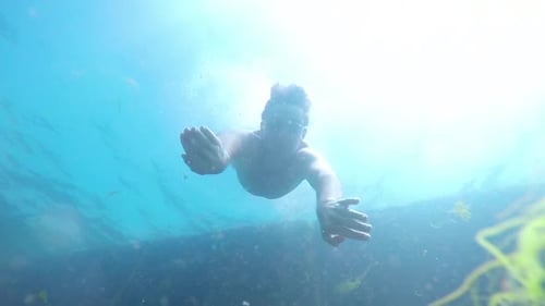 Man On The Sea Bottom