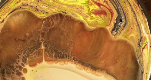 Liquid color ink exploding