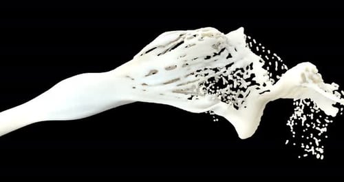 Stream Milk Spray Textur Food Design