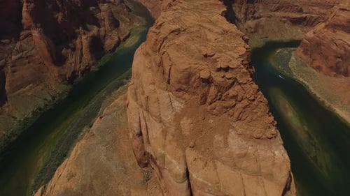Aerial view of Grand Canyon Horseshoe Bend and Colorado River Arizona, United States