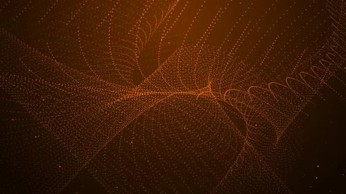 Braune Farbe Neue digitale Partikellinie Animierter Hintergrund