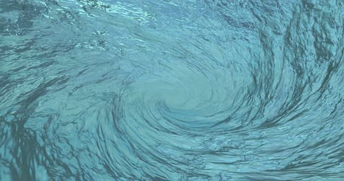Rotating Blue Abstract Swirl Whirlpool Abstract Background Animation Seamless Loop