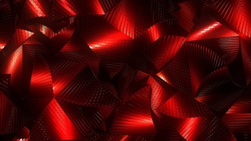 Dynamic Red Geometric Abstract Loop Background