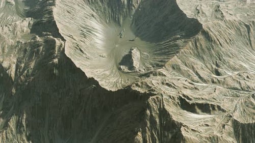 Blick auf die Landschaft des Alien Planet