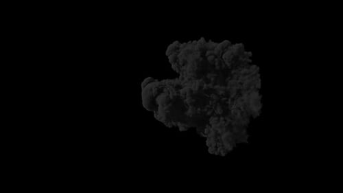 Dark Smoke Cloud Reveal Transition Animation