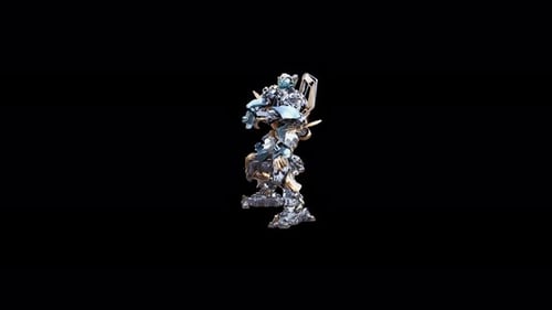 Futuristic 3D Robot Performing Sci-Fi Dance Animation