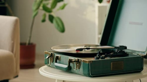 Vinyl Record Closeup