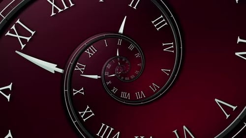 4K Endless Time With Roman Numerals