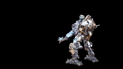 87 Robot de pie 2H Magic Attack HD