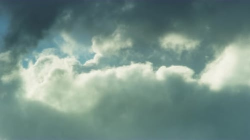 Wonderful View of the Cloudy Skies in Timelapse