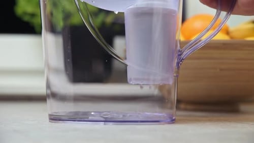 Filtered Water in Water Filter