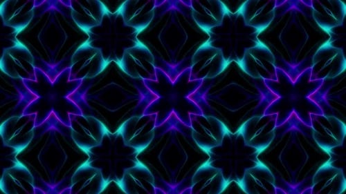 Vj Neon Kaleidoscope Loop 4K 13