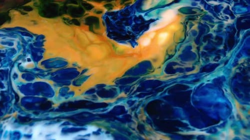 Swirling And Explosion Colour Of Mixed Paint 39