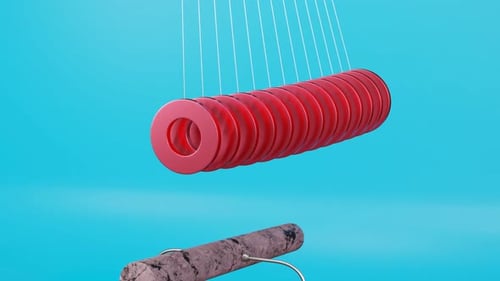 Satisfying pendulum and marble bar smooth loop background