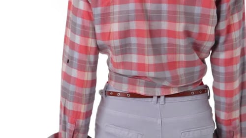 Mannequin Rotating Wearing Casual Outfit