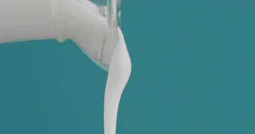 Fresh Plain Yogurt Dripping Down