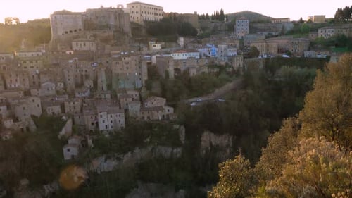 View At The Old Famous Tuff City Sorano 14