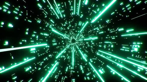 Green Laser Beam Light Technology Background Loop 4K