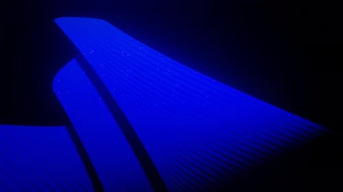 Fluid Blue Waves Abstract Looping Motion Background