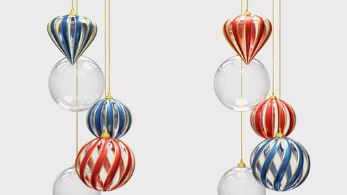 Boules de Noël 3D en 4K