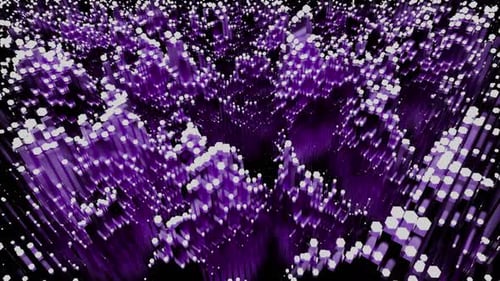 3D lines rise in waves