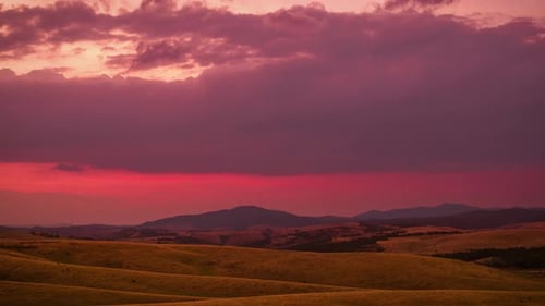 Landschaft Sonnenuntergang Und Berg