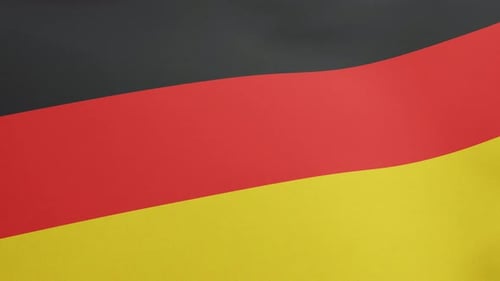 Realistic Waving German Flag Seamless Loop