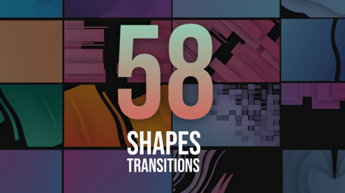 Animated Abstract Geometric and Fluid Shape Transitions