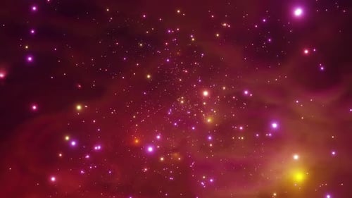 Cosmic Star Field Particle Loop Background