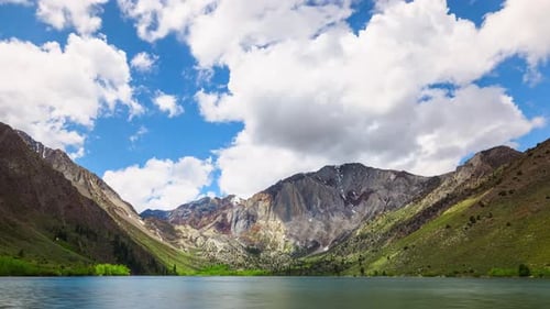 Laps de temps du paysage de Mountain Lake