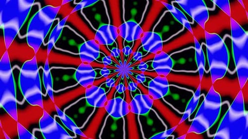 Raios multicoloridos pulsantes das discotecas VJ Loop 02