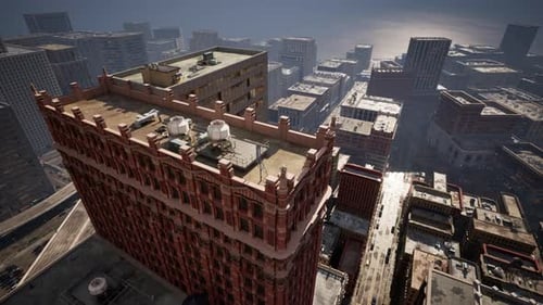 Manhattan Cityscape with Skyscrapers of New York City