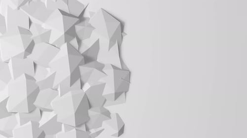 Abstract White Geometric Motion Background with Copy Space