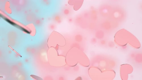 Love Romance Heart Particles Background