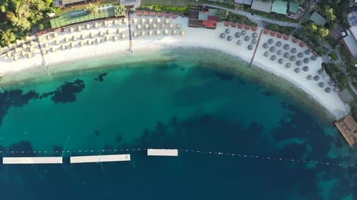 Aerial view of an amazing beach.
