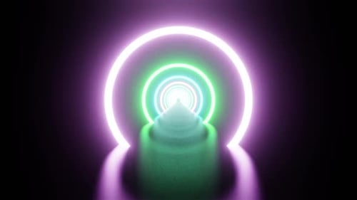 Circle Tunnel Vj Loop For Tv Show Background HD