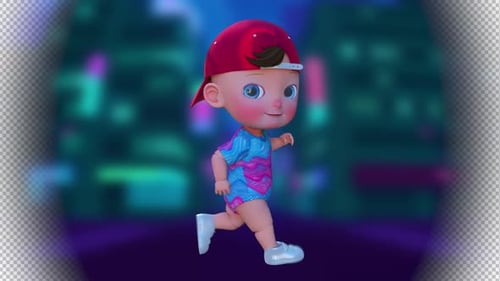 Cartoon Baby Walk And Run Cycle