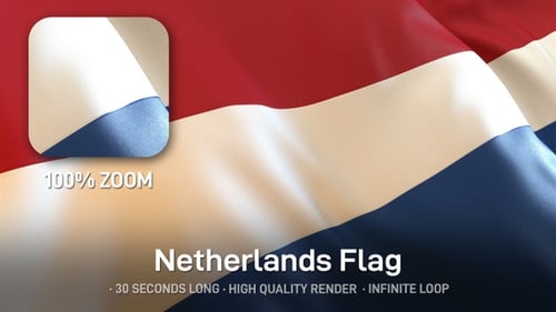 Waving Flag Animation with Red White and Blue Stripes