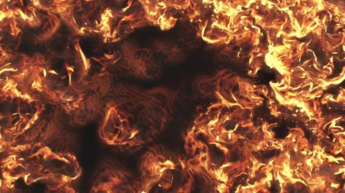 Dynamic Liquid Fire Abstract Loop Background