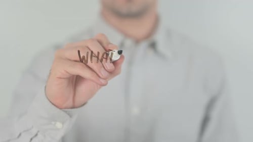 Writing 'What Are You Waiting For?' on Glass