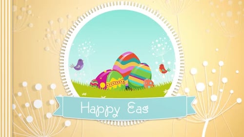 Cute Easter Animation 4k