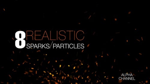 Animated Glowing Fire Sparks Effect