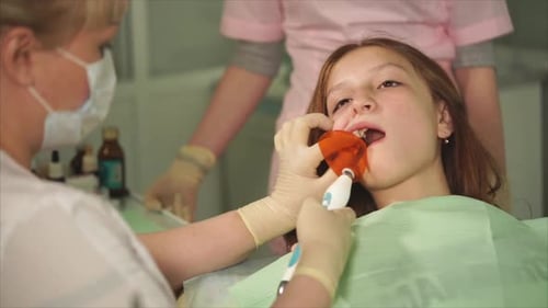 Dentist Light Tooth Filling with Ultraviolet